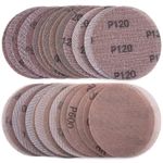 30PCS 5 Inch Mesh Hook & Loop Sanding Discs 80 100 120 150 320 600 Assort Grit Less Dust Abrasive Net Sander Disc Anti-Blocking Long-Lasting Mesh Sanding Pads, Sandpaper for Wood Furniture Floor