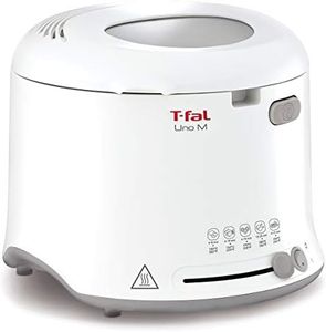 T-Fal FF203150 Uno Compact Deep Fryer White, 1 kg Food Capacity, White, Small