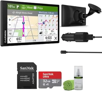 Garmin Dezl OTR620 GPS Truck Navigator 6" Display Touchscreen, Commercial GPS Navigation for Semi Trucker Driver Bundle with 32GB SD Memory Card + LCD Cleaning Kit