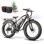 Likebike Lander Electric Bike for Adults, UL 2849 Certified, 26'' X 4.0'' Fat Tire Mountain Electric Bike with 500W 48V 13Ah Battery, 25MPH E-Bike and Shimano 7-Speed&Front Suspension E-Bicycles