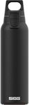 SIGG - Insulated Water Bottle - Thermo Flask Hot & Cold One Light - with Fruit Strainer - Leakproof - BPA Free - 18/8 Stainless Steel - Black - 0.55L