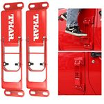 ASH Door Hinge Step Compatible for Thar Set of 2 Red Car Accessories Mahindra Thar