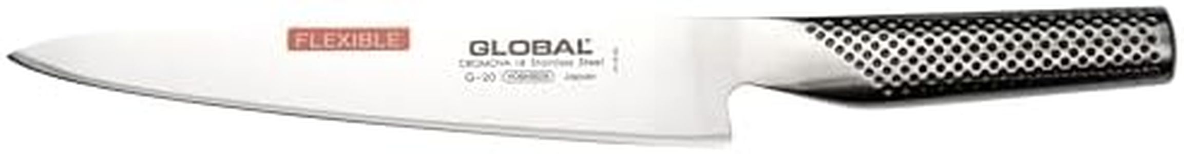 Global Filleting Knife 21cm Flexible Blade, Japanese Knife for Cutting Meat & Fish, Premium Quality All Stainless Steel Kitchen Knife for Defilleting
