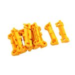 sourcing map AM2 AM3 FM1 FM2 FM2+ CPU Fan Retainer Bracket Base Parts 10pcs Yellow