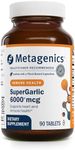 Metagenics SuperGarlic 6000 - Super Concentrated 6000 mcg Allicin - Supports Heart Health & Immune System* - Allicin Garlic Supplement - Non-GMO & Vegetarian - 90 Tablets