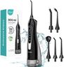 COSLUS Water Dental Flosser Teeth Pick C20(F5020E): Portable Cordless Oral Irrigator 300ML Rechargeable Travel Irrigation Cleaner IPX7 Waterproof Electric Flossing Machine for Teeth Cleaning