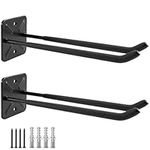 Sioner Garage Hooks Heavy Duty Shed Organizer,Wall Mount Tool Organizer Hanger Rack Garage Storage Hooks for Rake, Broom,Power Tools, Ladders, Chairs - Length 32CM,Load: 80KG/Each Hook (2PACK)