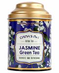 SAN-CHA Tea Boutique Jasmine Green Tea (100Cups+), Intensely Aromatic, Night Blooming Jasmine Flower Blend, Rich In Antioxidants, Imported Tea, Jasmine Tea,100 grams