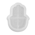 ARTIBETTER Hamsa Dish Resin Molds Evil Eye Hamsa Hand Soap Mold Hand of God Epoxy Casting Mold for DIY Soap Making Hand of Fatima Mascot Candle Resin Mold Style 1