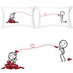 BoldLoft Love Will Find A Way Couple Pillowcases-His and Her Pillow Cases Gifts for Couples Boyfriend Girlfriend Long Distance Relationships Anniversary Valentines Day for Husband Wife