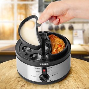 Duronic Electric Egg Boiler EB35 – 7-Egg Steamer & Poacher, Automatic