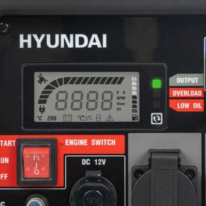 Hyundai 4000W Portable Petrol Inverter Generator – Electric Start, Remote, Quiet Case