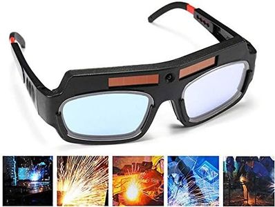 1 Pair Black Solar Auto Darkening Welding Goggle Safety Protective Welding Glasses Mask Helmet, Eyes Goggles Mask Anti-Flog Anti-glare Goggles