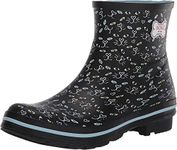 Skechers Women's RAIN Check Misty Eye Boot, Black Printed Rubber, 3 UK