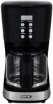 GEEPAS 1.5L Filter Coffee Machine | 900W Programmable Drip Coffee Maker for Instant Coffee Espresso Macchiato | 40min Keep Warm & Anti-Drip Function, Timer | Reusable Filter Fast Brewing Tea & Coffee