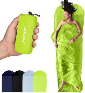 JAICOM Ultralight Sleeping Bag Liner - 4.3/5.3 oz Washable Adult Sleep Sack