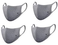 Gazelle Active Feel Good Washable Reusable Cotton Cloth Mask Grey Color | 4 pcs