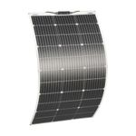 100W Solar Panel 18V Flexible Solar Module Monocrystalline Solar Charger for Off-Grid System/Island System/Portable Power Plant/Battery/Boat/Car/Roof/Camping Outdoor/Charging/Garden