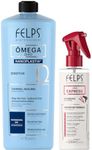 Felps Professional Ômega Zero Sensitive Nanoplastia Thermal Sealing, 1L with Liss Express Heat Protector Spray, 7.78 fl oz