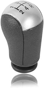 Gear Shift Knob, Manual 5 Speed Gear Knob Car Shift Knob Head Lever Shifter for Focus Mondeo MK3 SMAX Galaxy Mustang Transit (Grey)