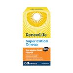 Renew Life Super Critical Norwegian Gold, Fish Oil and Omega 3's, 60 Count