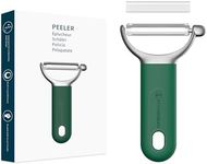 KITCHENDAO Swivel Vegetable Potato Peeler for Kitchen, Japanese Stainless Steel Sharp Blade, Heavy Duty Die-cast Construction Y Peeler, Built-in Eye Remover, Soft-touch Handle, Dishwasher Safe, Green