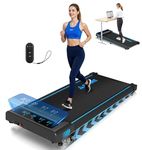 FOUSAE Walking Pad Treadmill with 9% Incline, 4-in-1 6.2MPH Treadmill for Home with Full Screen LED Display, 2.5HP Brushless Motor, 330 LB Weight Capacity, 12 HIIT Programs, Magnetic Remote Control