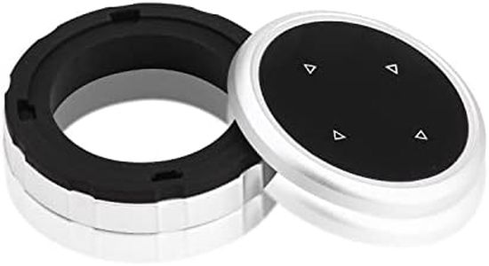 Keenso E90 Carbon Interior Key Trim, Multimedia Button Decoration Ring Cover Sticker for X1 X3 X5 X6 F30 E90 F10 F18 F25 E60 (7 Button Style2)