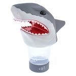 U.S. Pool Supply Open Jaws Shark Floating Pool Chlorine Dispenser, Collapsible Base, Holds 3" Tablets - 11" Fun, Scary Teeth Great White Animal Float Floater Decoration, Adjustable Balanced Delivery