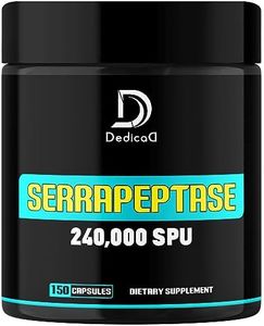 Serrapeptase Supplement 240,000 SPU - 150 Capsules for Respiratory, Heart & Immune Health Support - Potent Ingredients - 75-Serving Supply