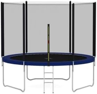 Heavy Duty 6FT 8FT 10FT 12FT 14FT Outdoor Trampoline with Enclosure Net for Kids Spring Cover Ladder FREE Space Hopper - 6FT