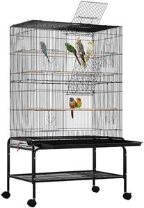 Yaheetech 53'' Large Bird Cage Budgie Cage for Parakeets Cockatiels Conures Lovebirds Parrots with Rolling Stand