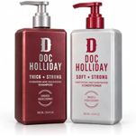 DOC HOLLIDAY Thick + Soft Shampoo & Conditioner Bundle Set, 2 x 1000 mL