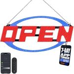 33" x 16" High-Brightness LED Open Sign for Business, 7-Day On/Off Schedule