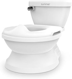 Summer Infant by Ingenuity My Size Potty Pro in White, Toddler Potty Training Toilet, Lifelike Flushing Sound, for Ages 18 Months+, Up to 50 Pounds