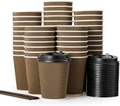 MOTYYA 12 oz Paper Coffee Cups with