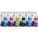 DURA-JET 057 Compatible Refill Ink for Epson L8050, L18050 Printer - Compatible Ink Bottle for Epson 057 Ink Code for Epson Inktank Printer - (70gm x C/M/Y/Bk/LC/LM) Ink Bottle - 504004