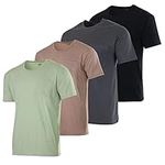 4 Pack:Mens Cotton Quick Dry Fit Sh