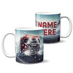 KRAFTYGIFTS Personalised Trucker Mug Lorry Driver Cup Trucking Dad Birthday Lorries Gift LB003