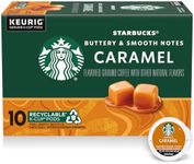 Starbucks Caramel Flavored Medium Roast Single Cup Coffee for Keurig Brewers, 1 Box of 10 (10 Total K-Cup pods)