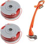 Eophmi Strimmer Spool Line,2 PCS 1.5mm 11m/36Ft FLY021 513937190 Double Autofeed Spools,Compatible with Flymo,for CONTOUR 500 XT,for MINI TRIM CONTOUR XT,ect.