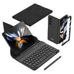 COQUE Samsung Galaxy Z Fold 2 Case,Mobile Phone Office Keyboard+Touch Pen Protective Film Integrated Phone Case Kit,Folding Phone Cover for Samsung Galaxy Z Fold 2 5G-Black