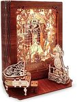 FUNPOLA Beauty and the Beast 3D Wooden Puzzle for Adults – Beauty and the Beast 3D Puzzle Storybook Lamp – 3D Wood Puzzles Décor Model Kit for Kids and Adults