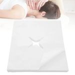 Massage Face Cradle Covers, 200Pcs Disposable Nose Slit Cloths for Massage Table, Super Comfy Non-Woven Cloth Massage Face Covers for Massage Table Massage Bench Headrests