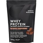 Sports Research Whey Protein Isolate - Sports Nutrition Protein Powder 25g per serving - 1.03 kg Bag Whey Protein - Dutch Chocolate Bulk Protein Powder, 25 Servings