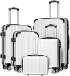 Coolife Luggage Expandable 5 Piece 