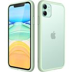 JETech Matte Case for iPhone 11 6.1-Inch, Shockproof Military Grade Drop Protection, Frosted Translucent Back Phone Cover, Anti-Fingerprint (Green)