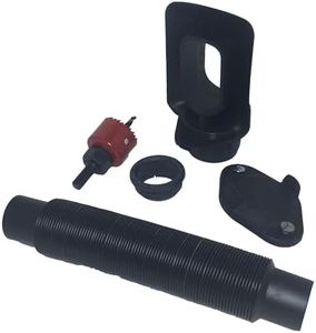 EarthMinded DIY Rain Barrel Diverter Parts for 2x3, 3x4 and Round Downspouts (Diverter, Winter Cover Plate, Hose, Hose Seal for barrel, Drill Bits, Parts to fit 3x4 Downpipe)