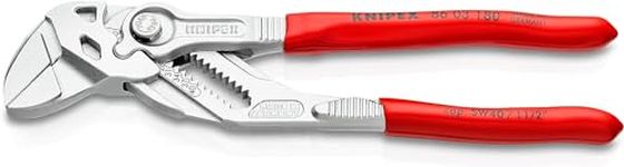 Knipex Pliers Wrench pliers and a wrench in a single tool chrome-plated, plastic coated 180 mm (self-service card/blister) 86 03 180 SB