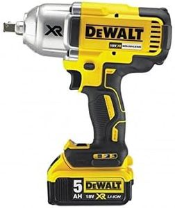 DEWALT 18V Cordless High Torque Impact Wrench – 2x5Ah Batteries, Brushless